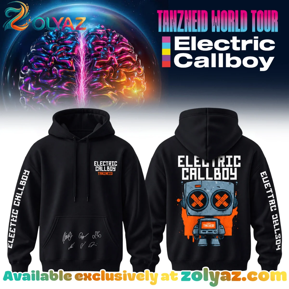 Electric Callboy Tanzneid World Tour Signed T-Shirt & Hoodie - Variant 8