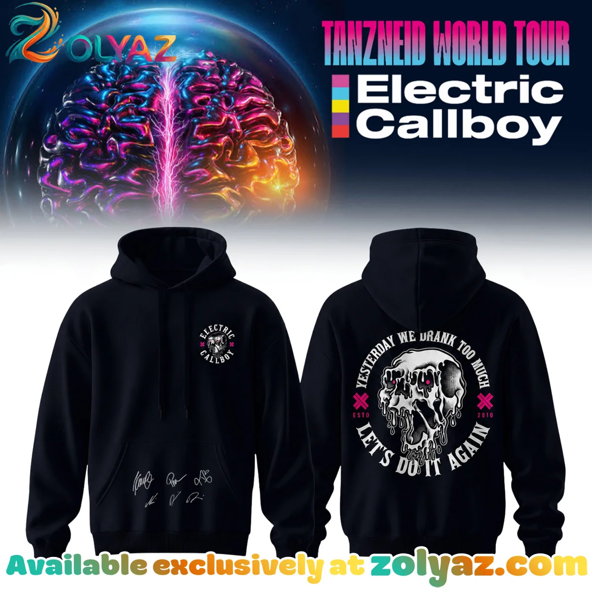 Electric Callboy Tanzneid World Tour Signed Shirt & Hoodie - Series 4