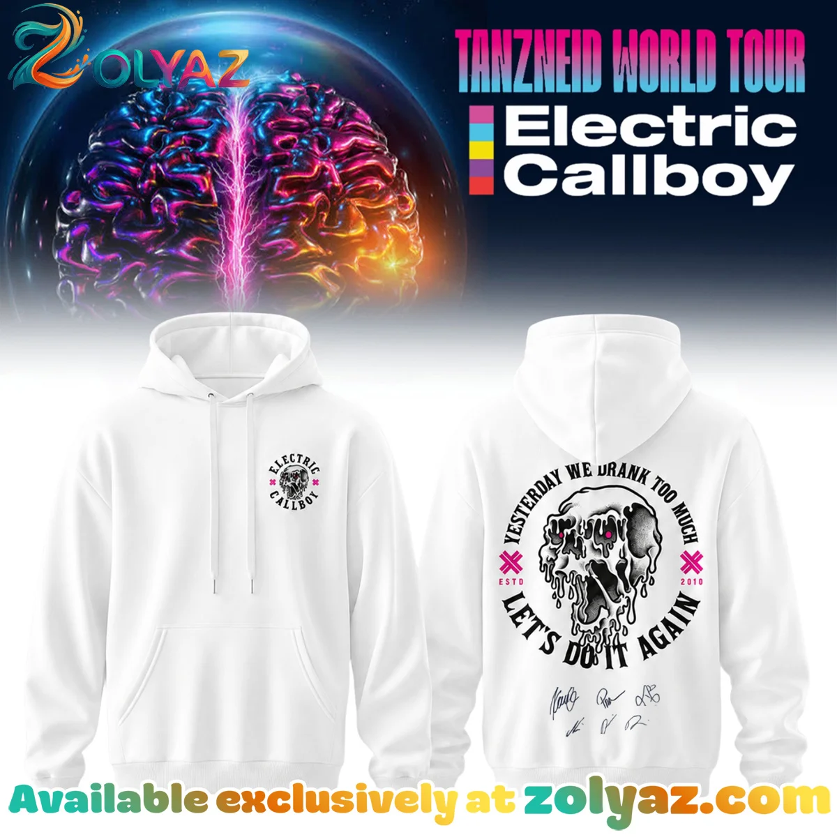 Electric Callboy Tanzneid World Tour Signed T-Shirt & Hoodie - Variant 7