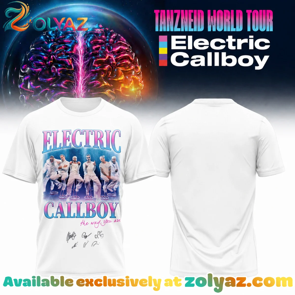Electric Callboy Tanzneid World Tour Signed T-Shirt & Hoodie (Style 16)
