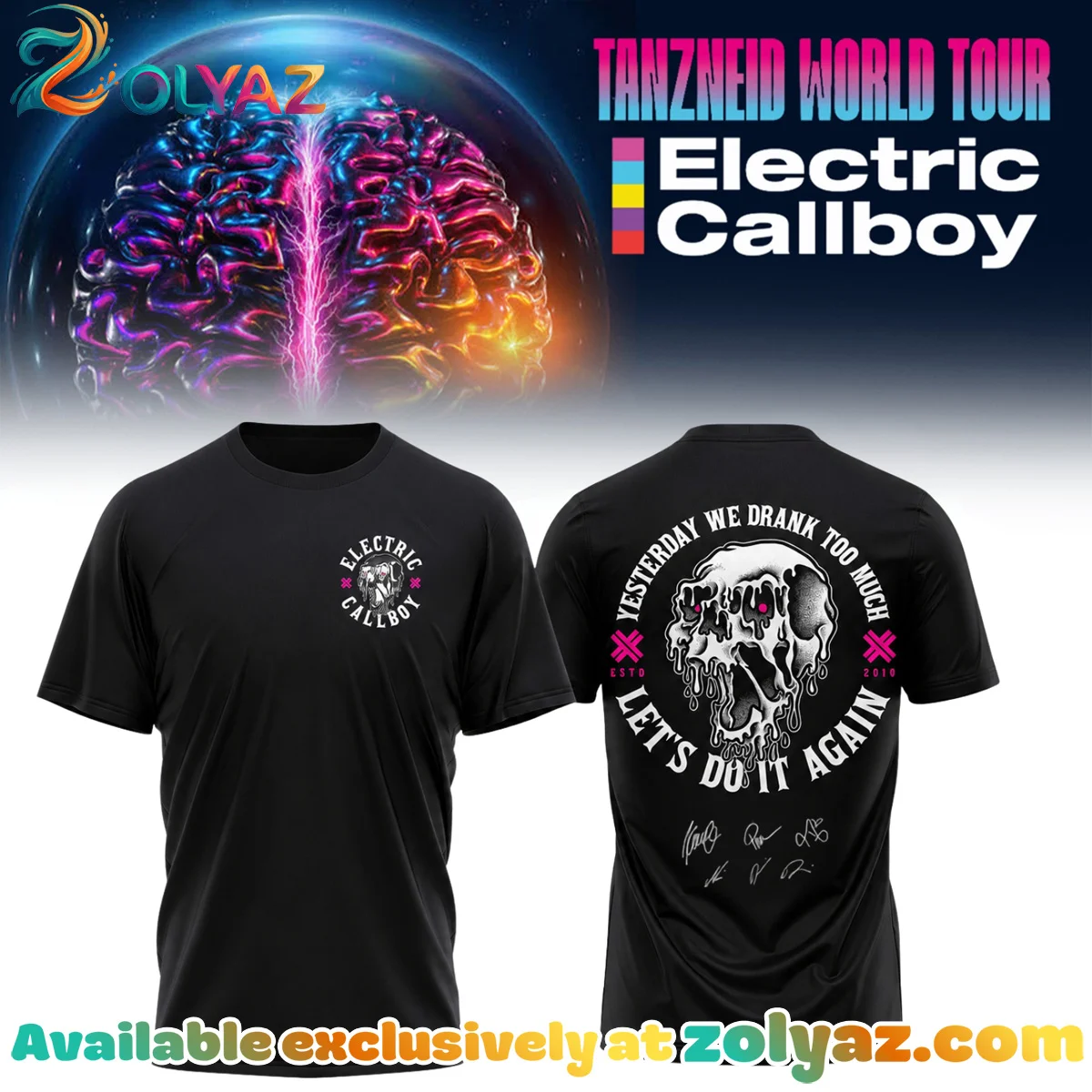 Electric Callboy Tanzneid World Tour Signed Shirt & Hoodie (Release 23)
