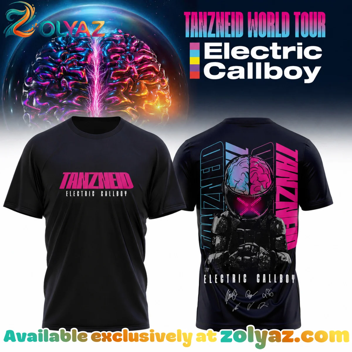 Electric Callboy Tanzneid World Tour Signed Shirt & Hoodie (Design 18)