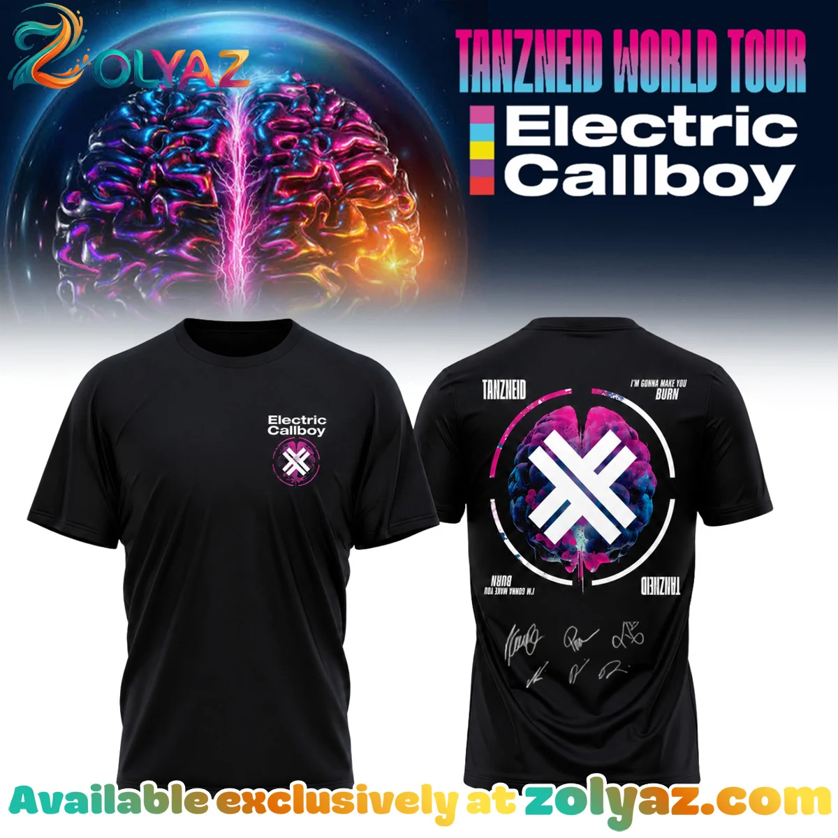 Electric Callboy Tanzneid World Tour Signed Shirt & Hoodie - Part 19
