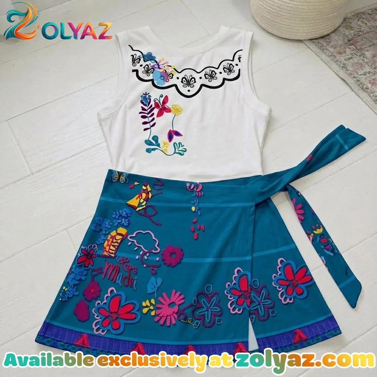 Encanto Mirabel Athletic Dress - Tennis Dress Skirt, Disney Park Vacation Outfit, Mirabel Madrigal Skort Dress