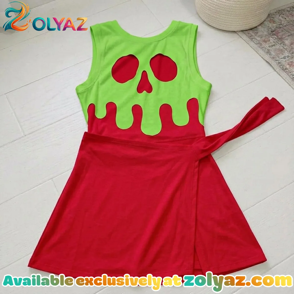 Evil Queen Poison Apple Athletic Dress - Tennis Dress Skirt, Disney Villains Park Vacation Outfit, Snow White Skort Dress