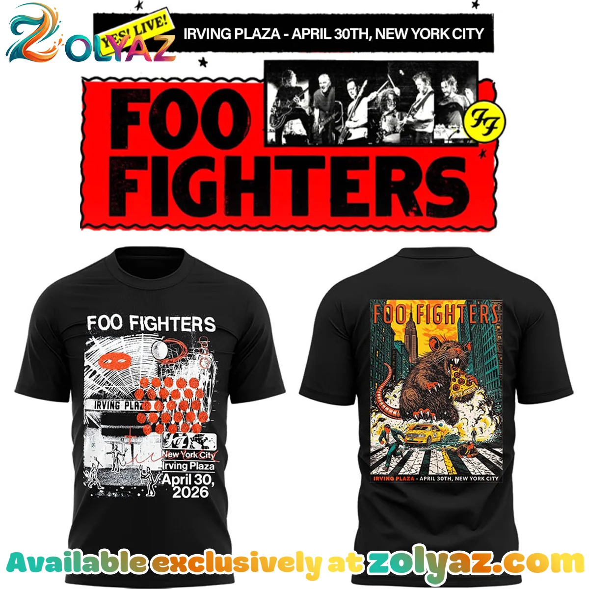 FF Secret Show Irving Plaza New York City T-Shirt & Hoodie [Batch 1]