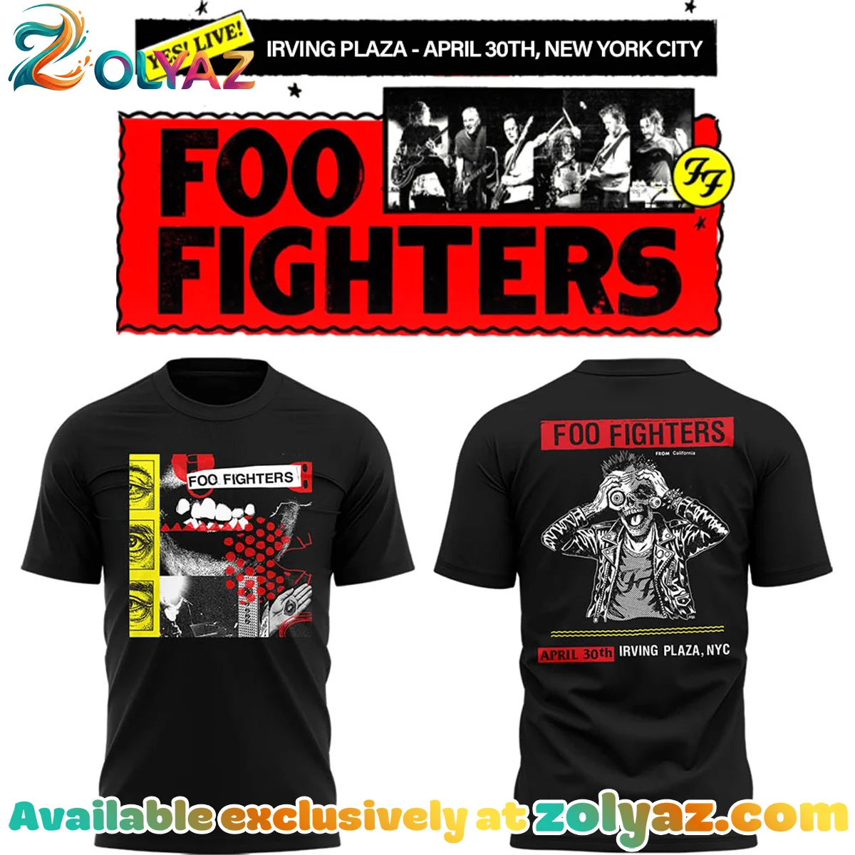 FF Secret Show Irving Plaza New York City Shirt & Hoodie (Release 3)