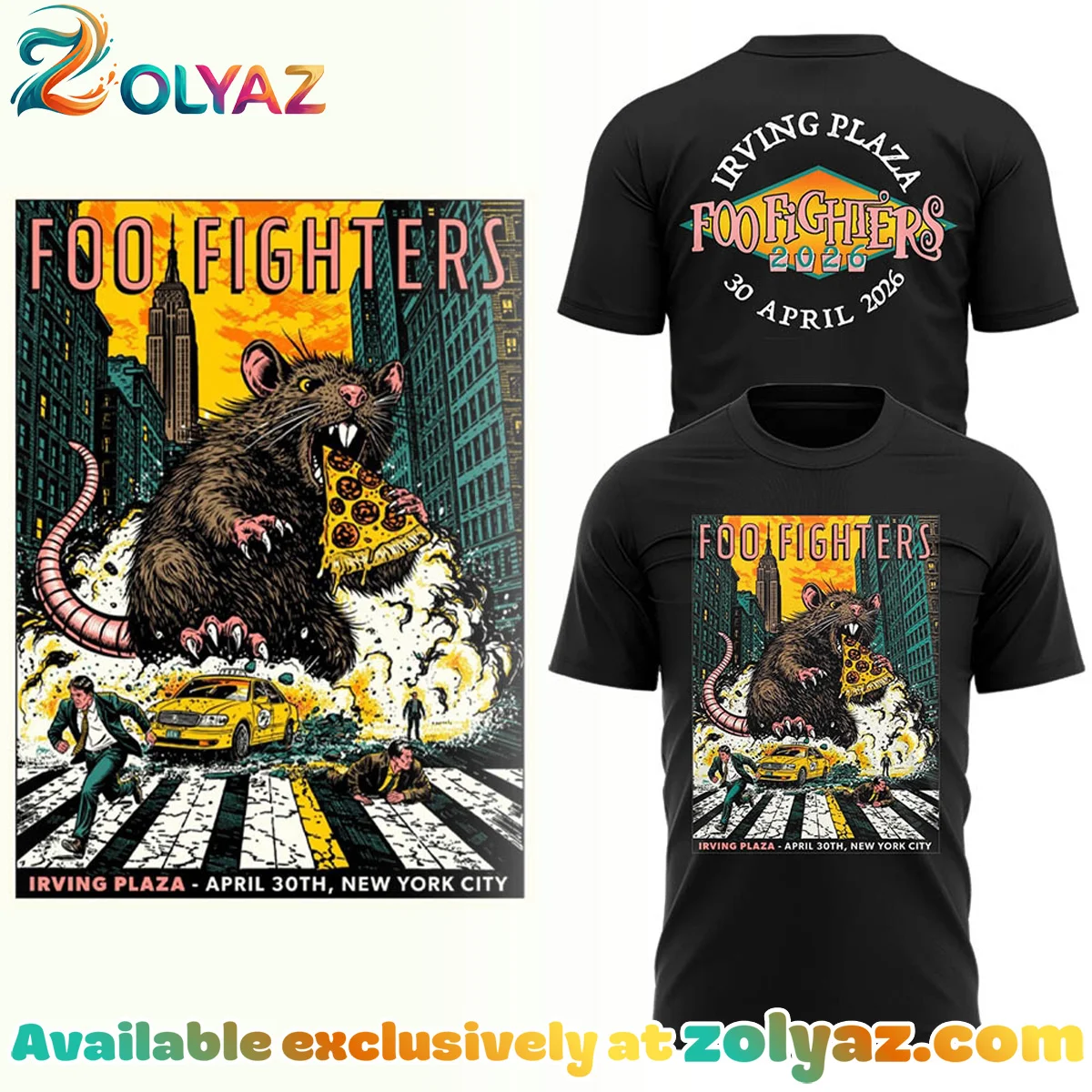 FF Secret Show Irving Plaza New York City T-Shirt & Hoodie (Design 6)