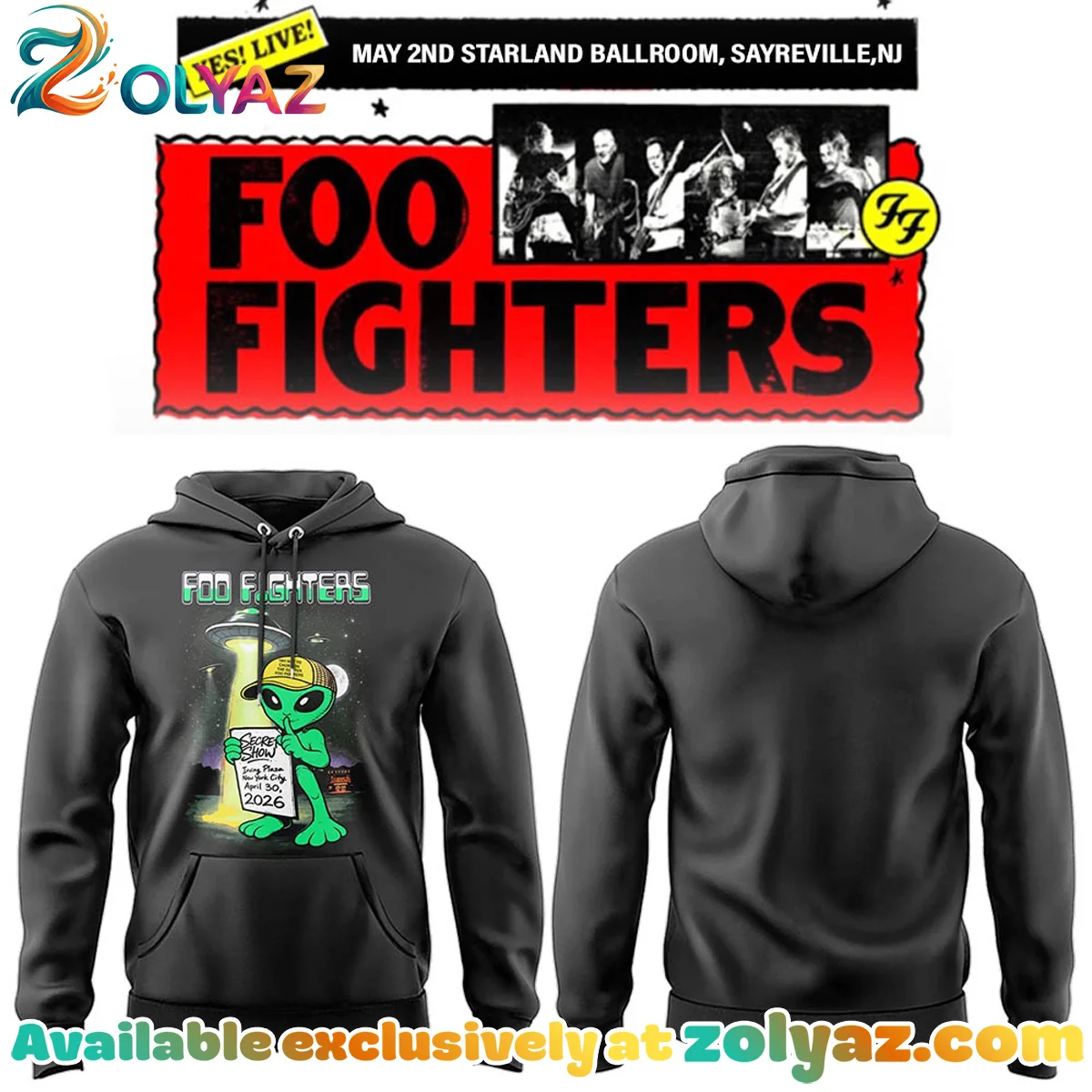 FF Secret Show Starland Ballroom Sayreville T-Shirt & Hoodie (Release 4)