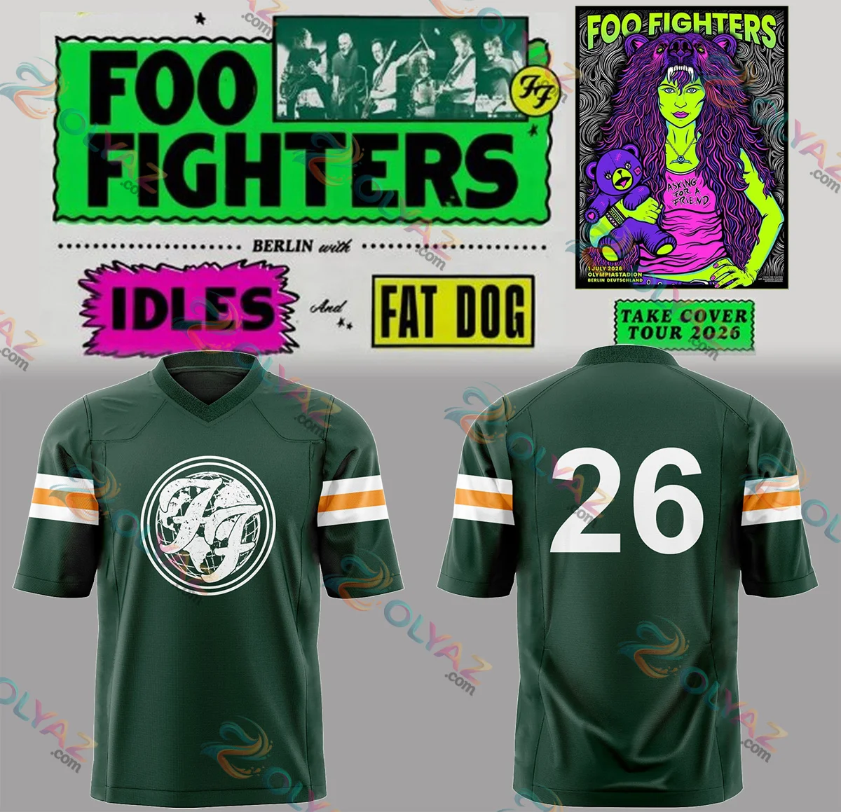 FF Take Cover Tour Football Jersey - Variant 3