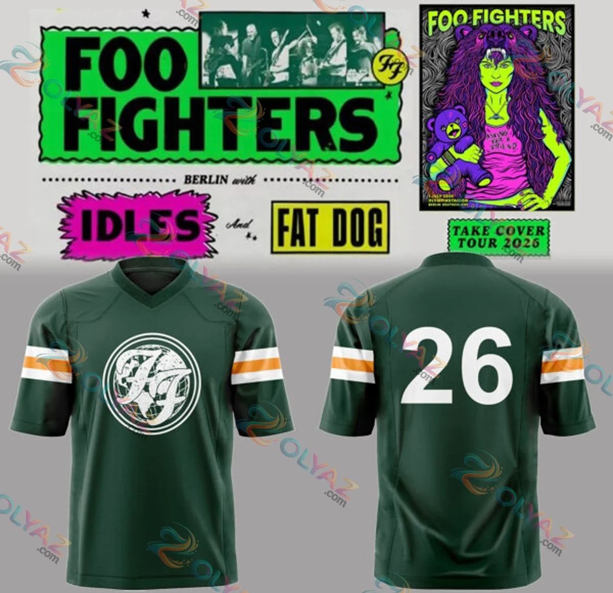 FF Take Cover Tour Football Jersey - Variant 3 FF Take Cover Tour Football Jersey - Variant 3