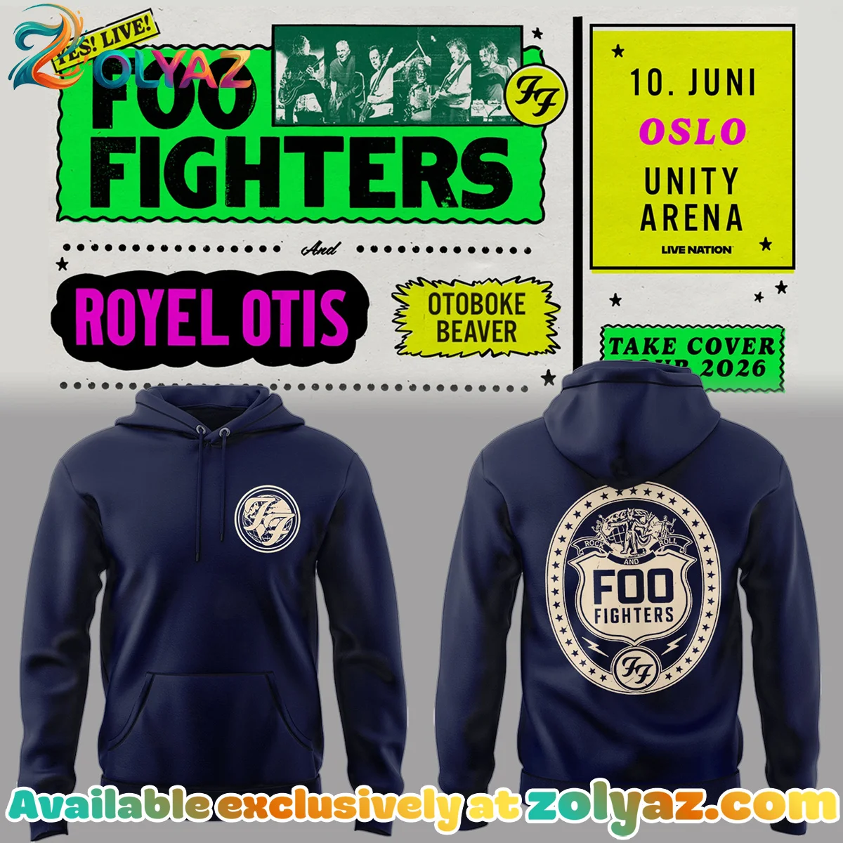 FF Take Cover Tour T-Shirt & Hoodie (Release 4)