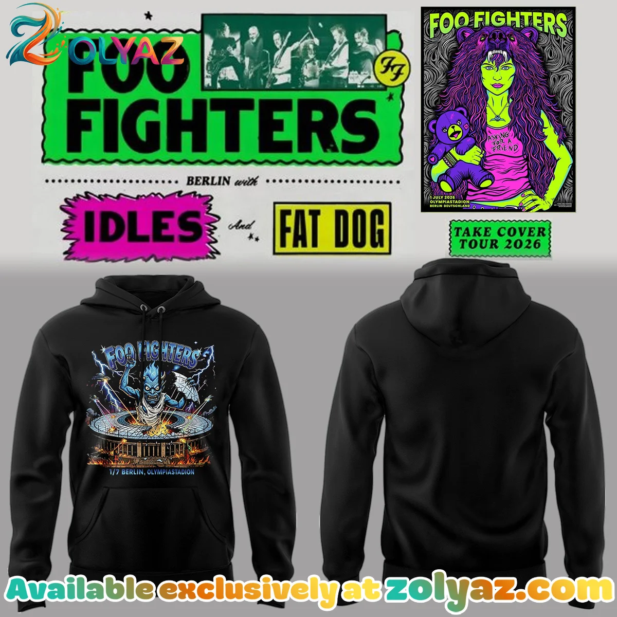 FF Take Cover Tour T-Shirt & Hoodie - Variant 5