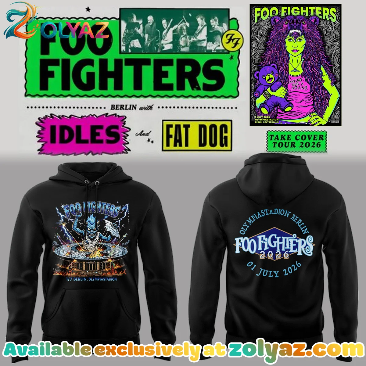 FF Take Cover Tour T-Shirt & Hoodie (Release 6)