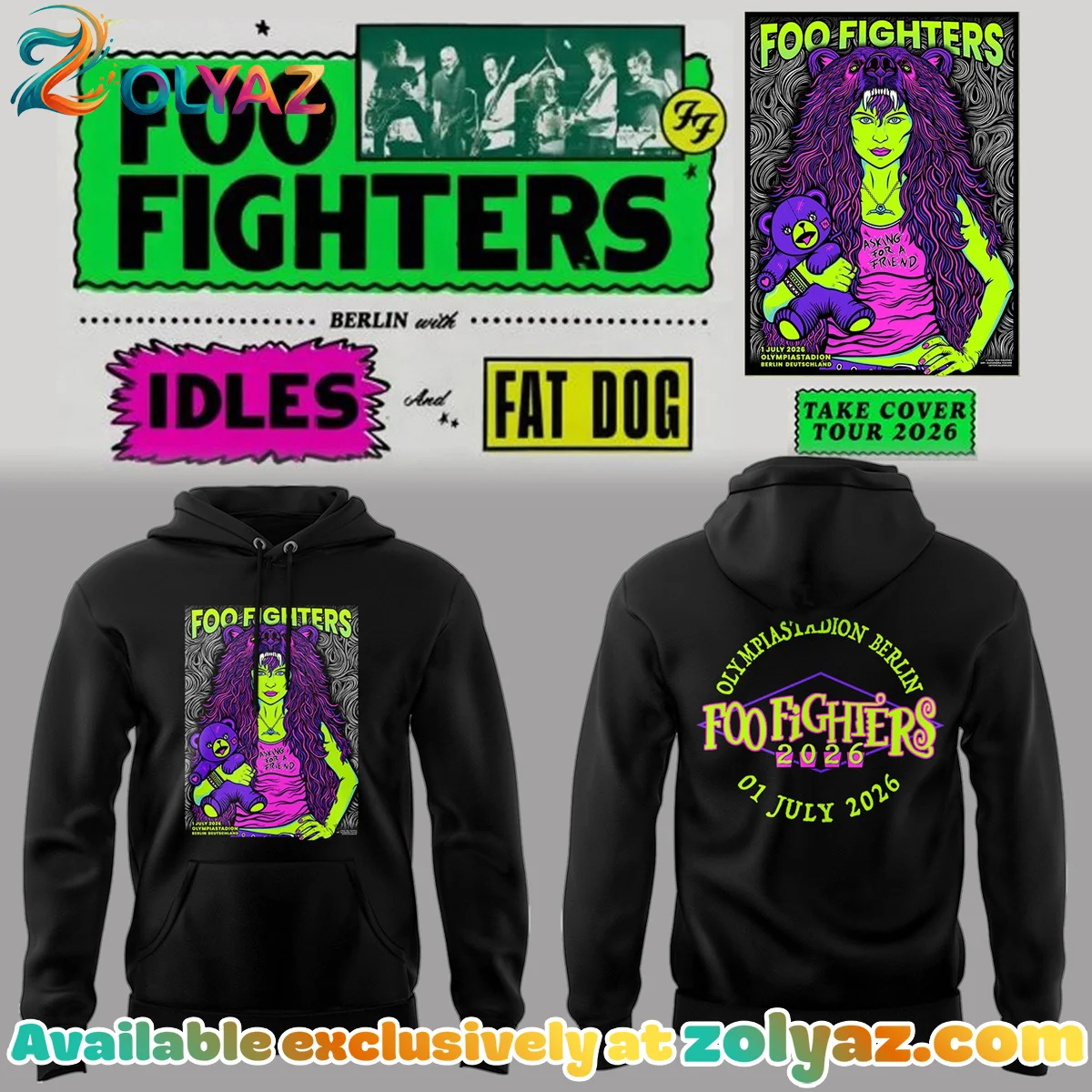 FF Take Cover Tour T-Shirt & Hoodie [Drop 7]