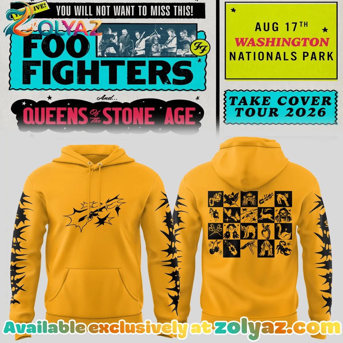 FF Take Cover Tour T-Shirt & Hoodie - Variant 9