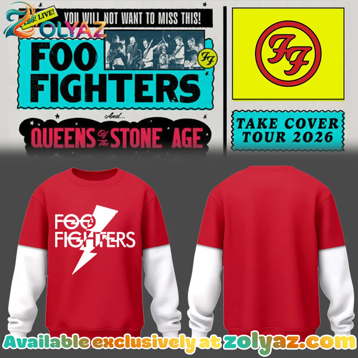 FF Take Cover Tour T-Shirt & Hoodie [Batch 1]