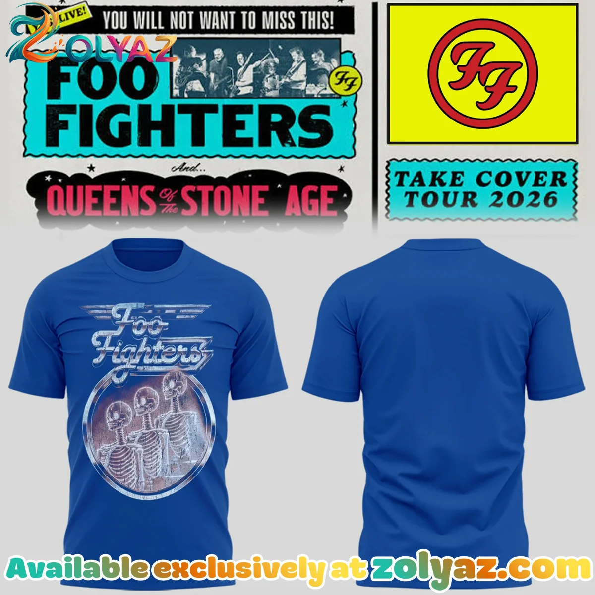 FF Take Cover Tour Shirt & Hoodie - Variant 3