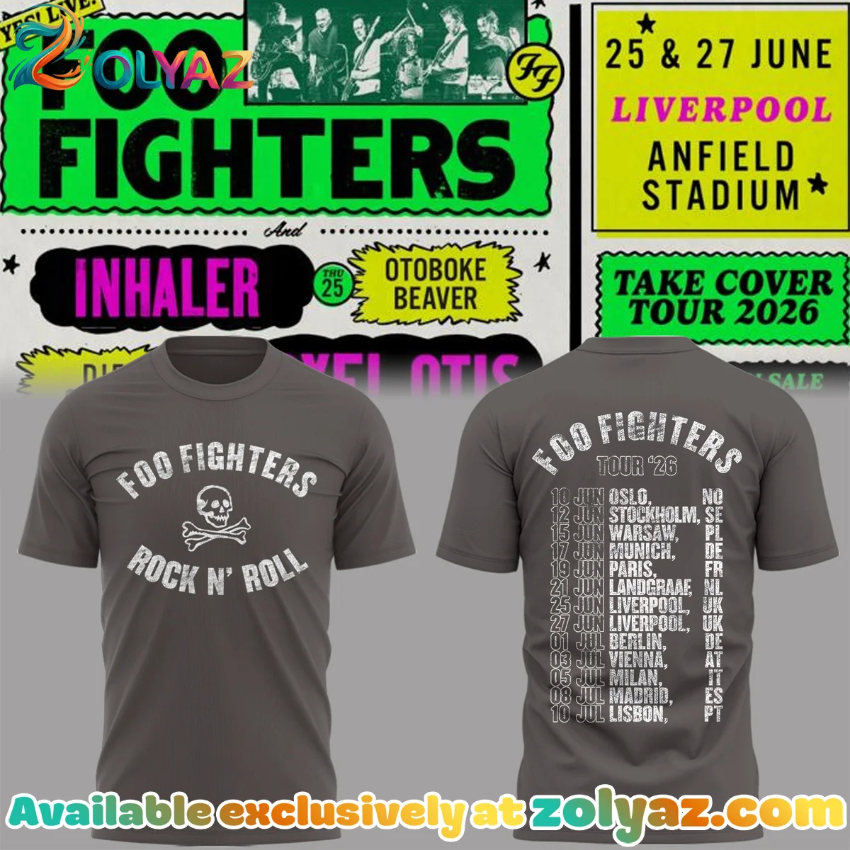 FF Take Cover Tour T-Shirt & Hoodie - Series 1