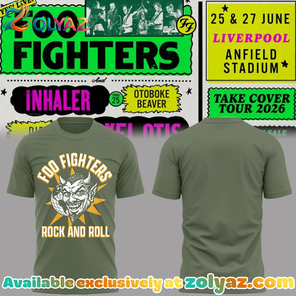 FF Take Cover Tour T-Shirt & Hoodie (Style 2)