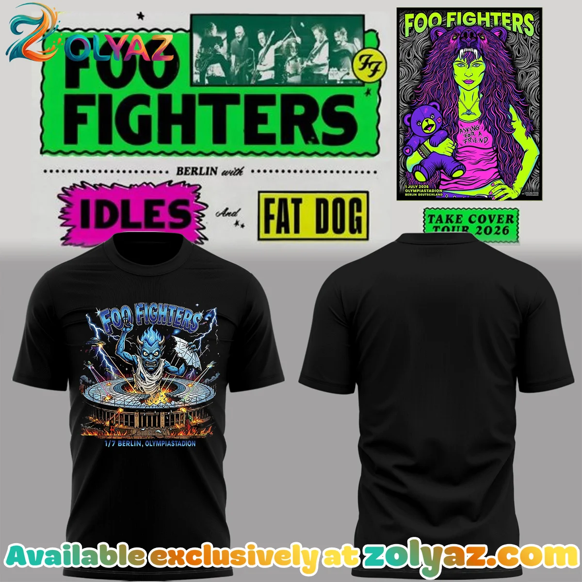 FF Take Cover Tour Shirt & Hoodie (Style 4)