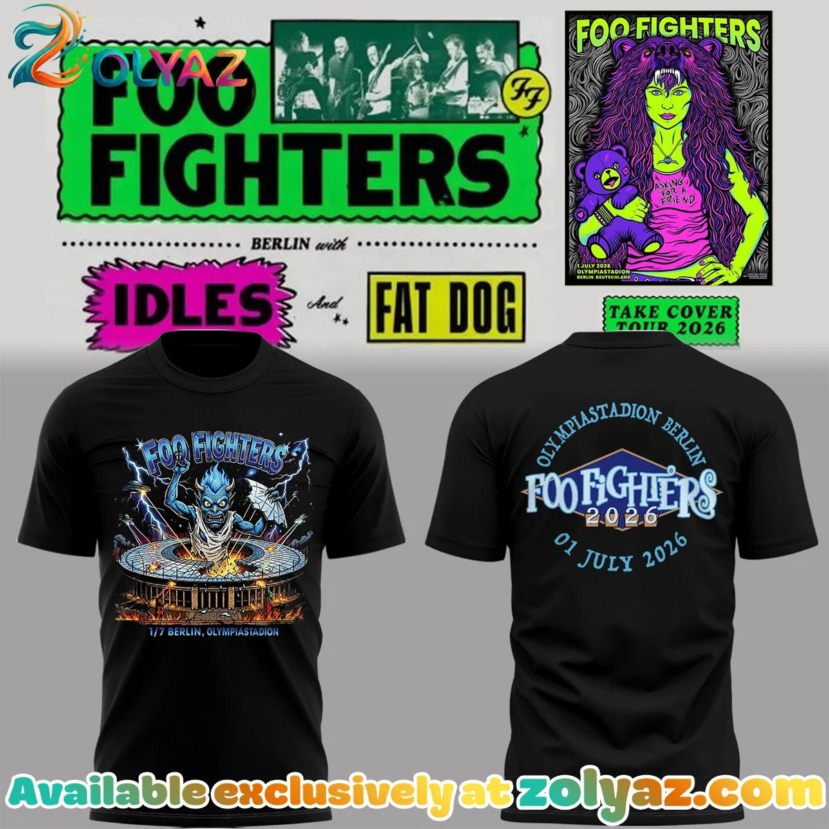 FF Take Cover Tour T-Shirt & Hoodie (Release 5)