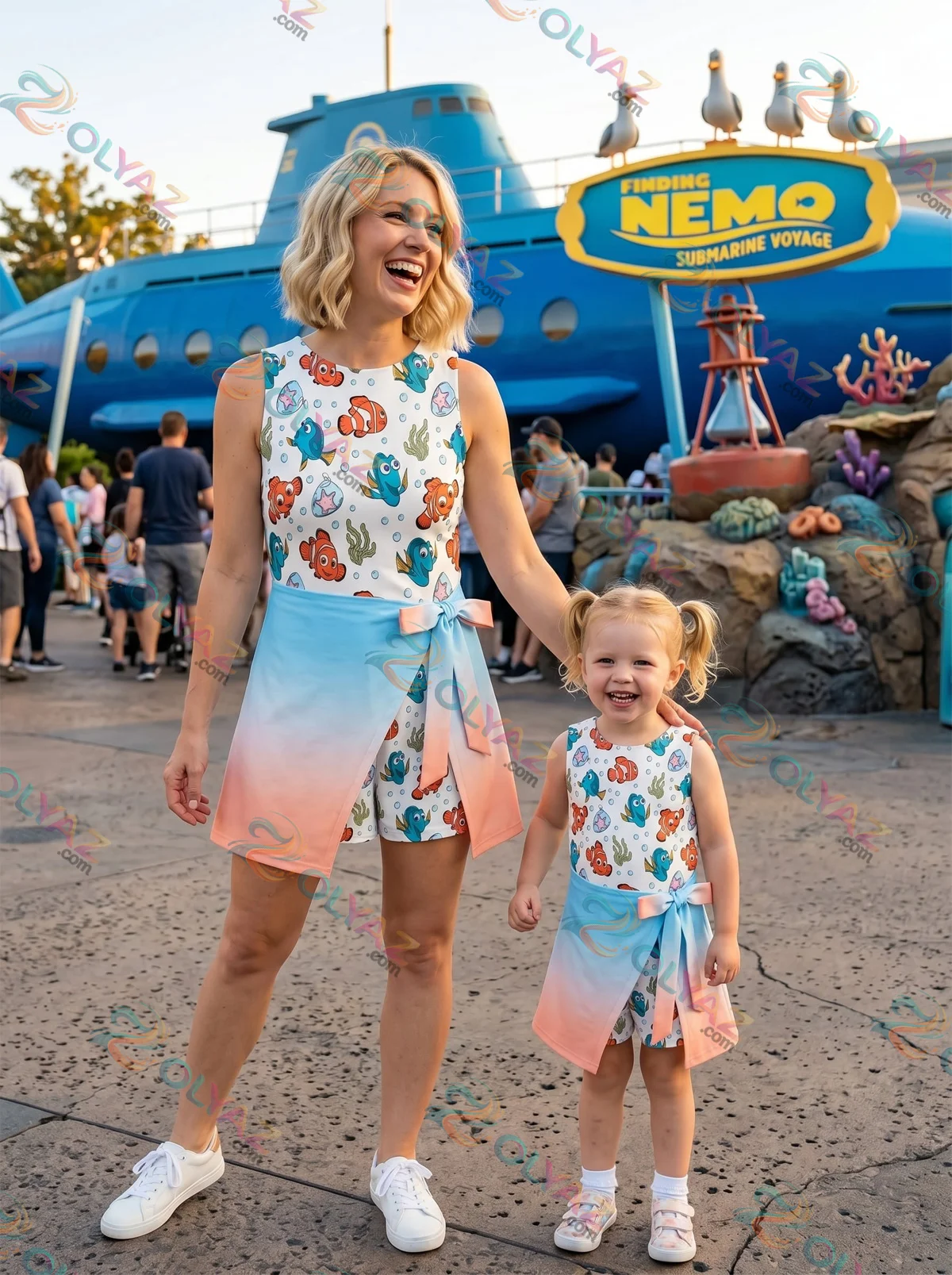 Finding Nemo Ombre Athletic Dress - Tennis Dress Skirt, Disney Tennis Skort For Women