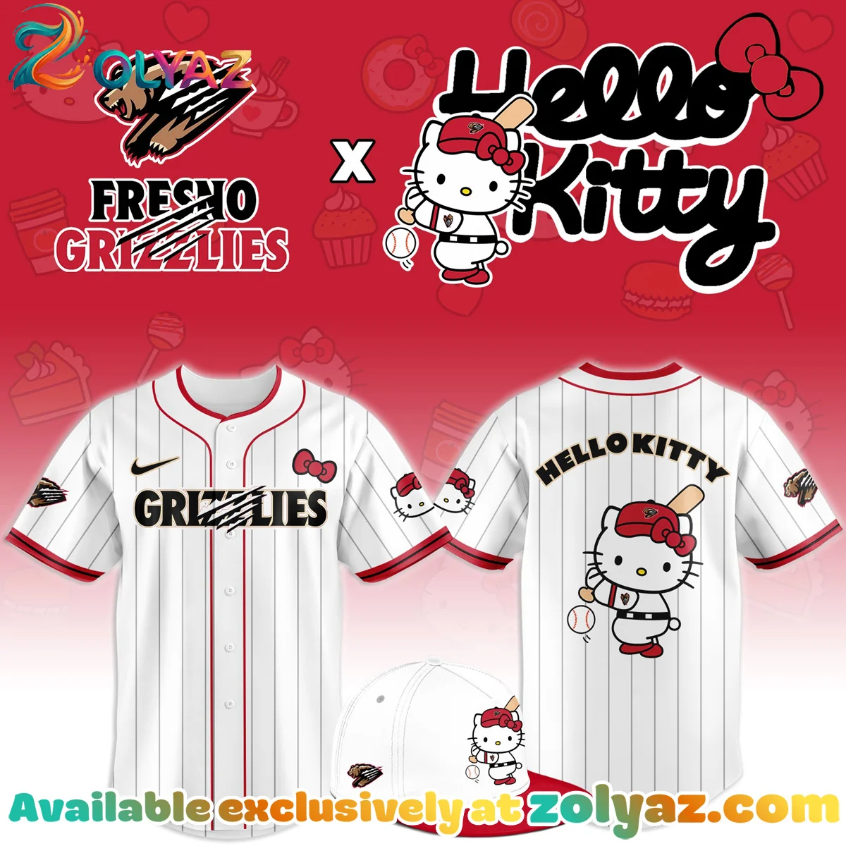 Fresno Grizzlies x Hello Kitty Jersey