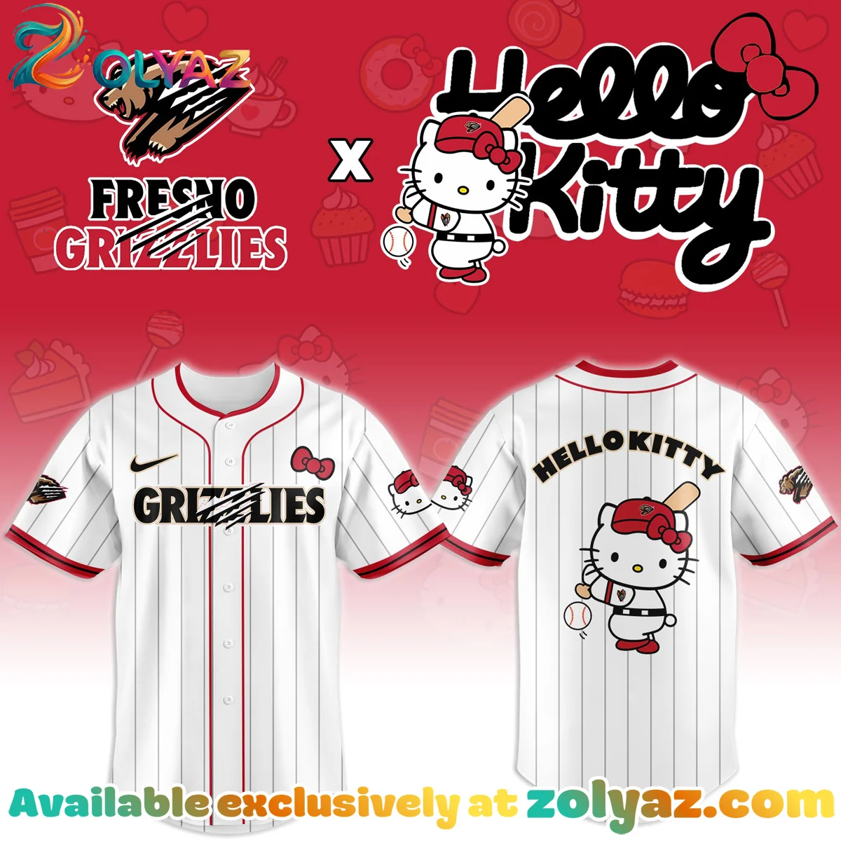 Fresno Grizzlies x Hello Kitty Jersey Fresno Grizzlies x Hello Kitty Jersey
