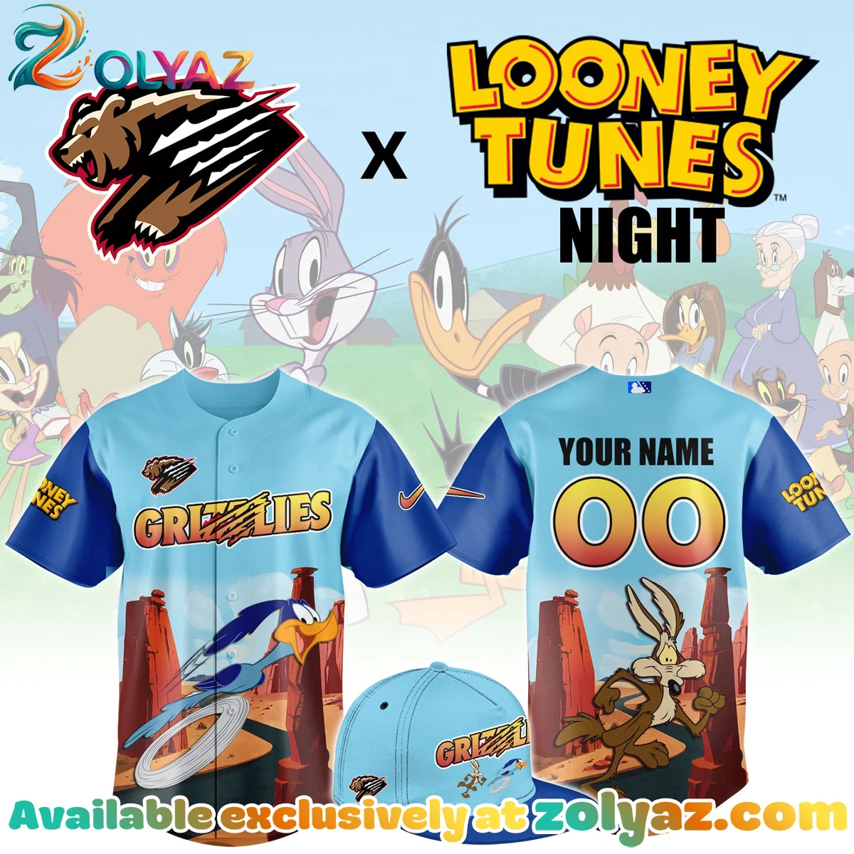 Fresno Grizzlies x Looney Tunes Jersey