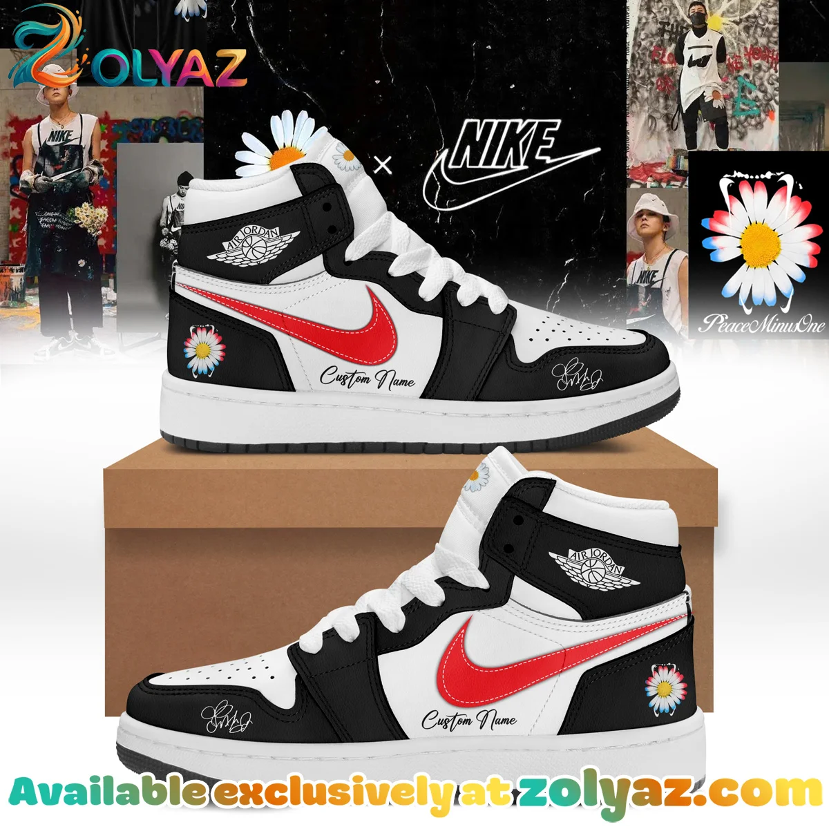 G-Dragon PEACEMINUSONE Custom Air Force 1 & Jordan 1 Shoes - Part 13