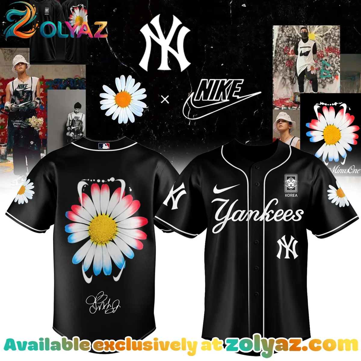G-Dragon PEACEMINUSONE x MLB Jersey G-Dragon PEACEMINUSONE x MLB Jersey