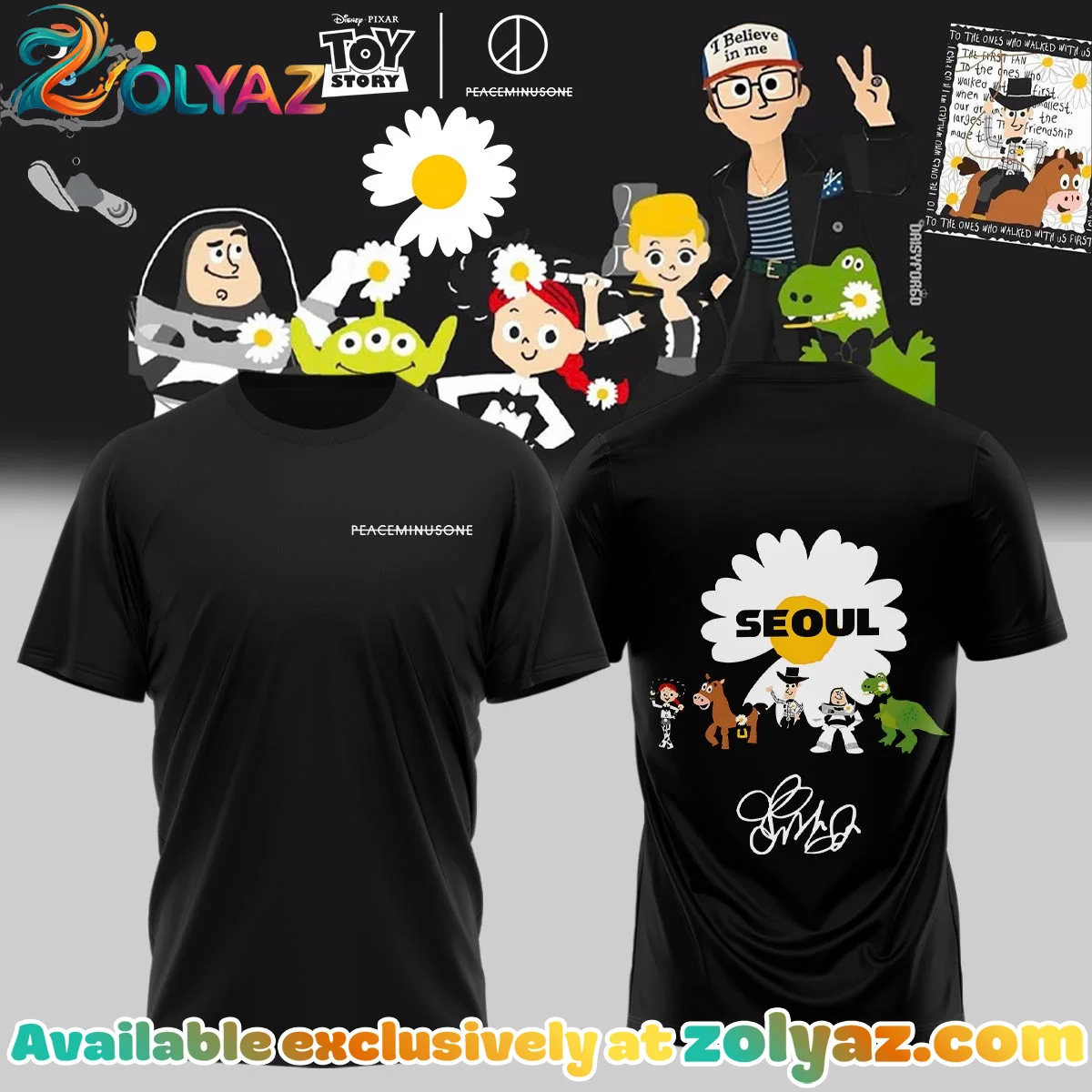 G-Dragon PEACEMINUSONE x TOY STORY Shirt & Hoodie (Design 14)
