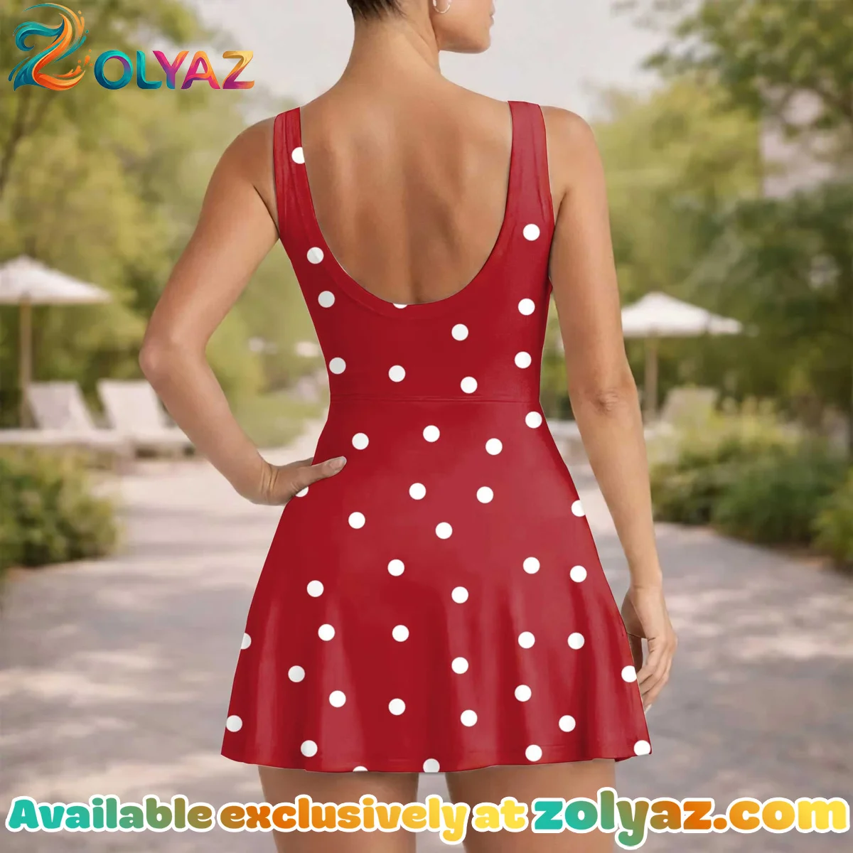 Girls Classic Minnie Red Polka Dot Athletic Dress - Tennis Dress Skirt, Family Matching Disney Outfit Girls Classic Minnie Red Polka Dot Athletic Dress - Tennis Dress Skirt, Family Matching Disney Outfit