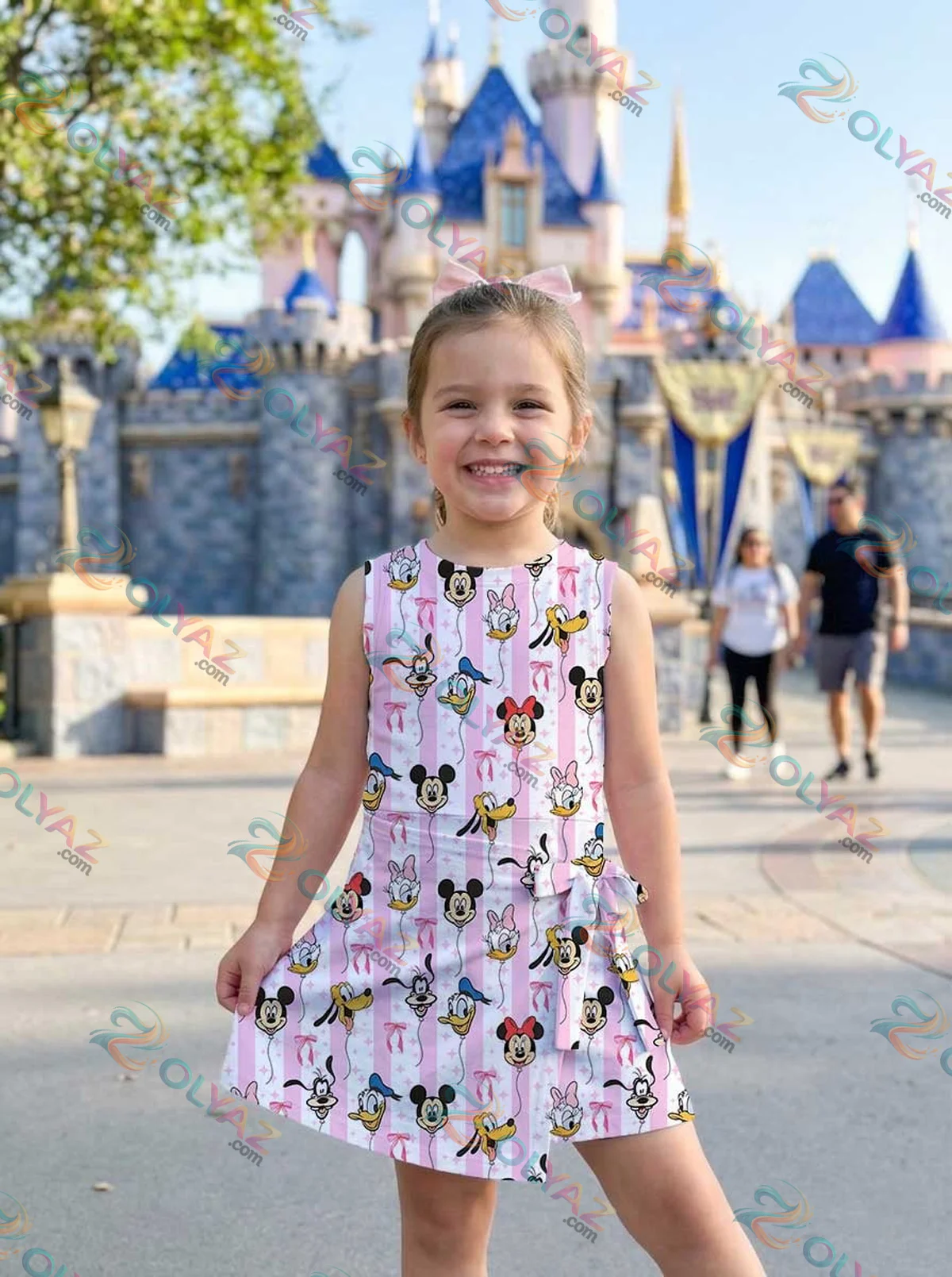 Girls Coquette Mickey Balloons Athletic Dress - Tennis Dress Skirt, Family Matching Disney Outfit Girls Coquette Mickey Balloons Athletic Dress - Tennis Dress Skirt, Family Matching Disney Outfit