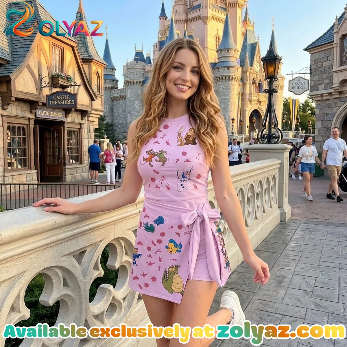 Girls Disney Cartoon Athletic Dress - Tennis Dress Skirt, Pink Princess Party Dress, Kids Birthday Outfit Girls Disney Cartoon Athletic Dress - Tennis Dress Skirt, Pink Princess Party Dress, Kids Birthday Outfit