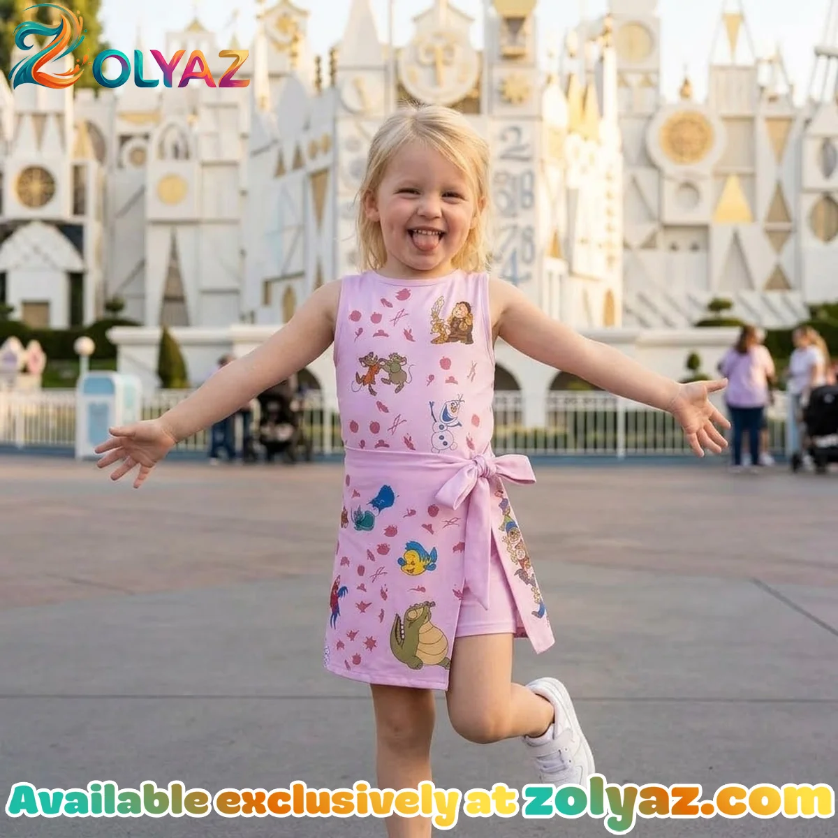Girls Disney Cartoon Athletic Dress - Tennis Dress Skirt, Pink Princess Party Dress, Kids Birthday Outfit Girls Disney Cartoon Athletic Dress - Tennis Dress Skirt, Pink Princess Party Dress, Kids Birthday Outfit