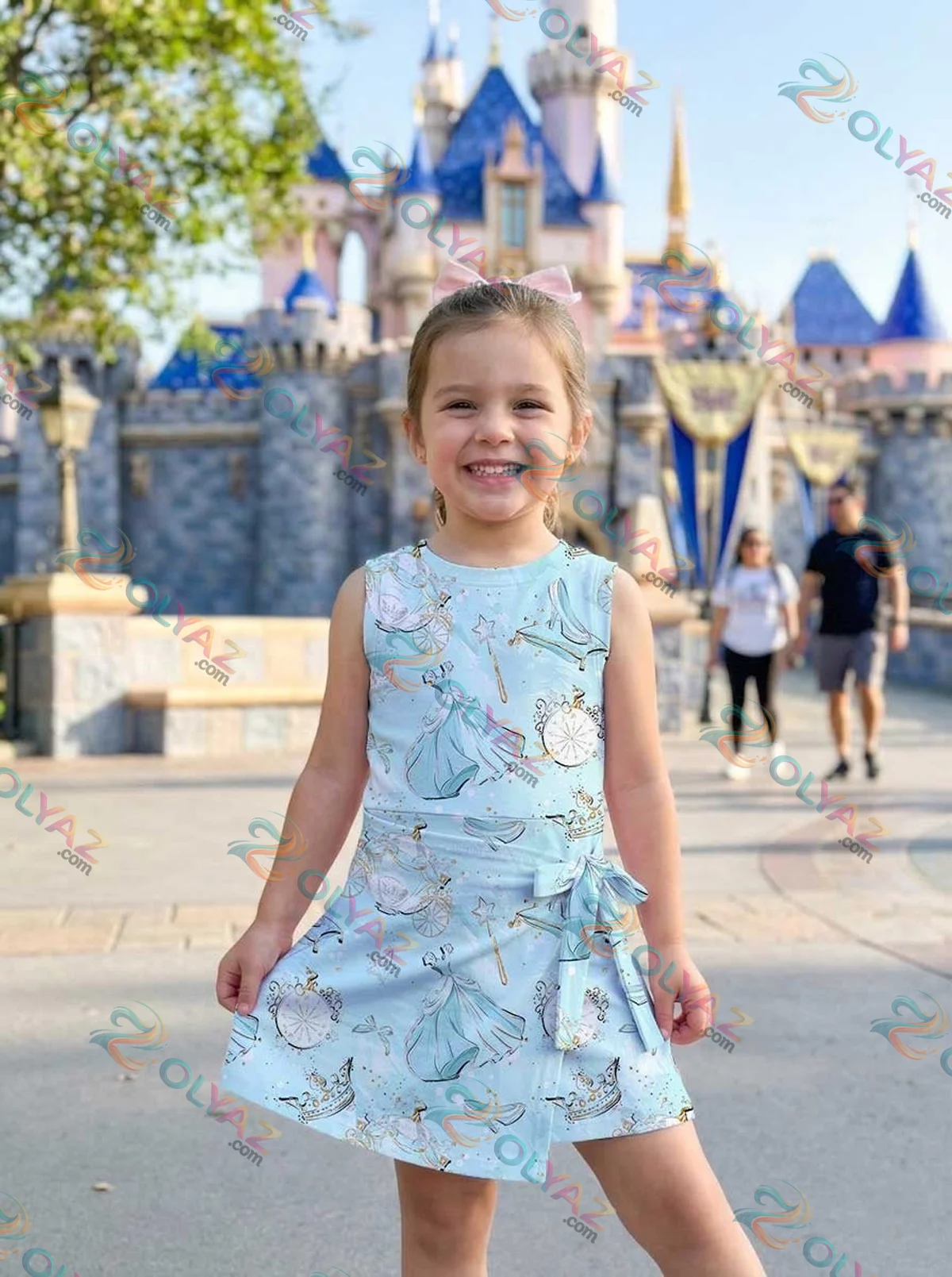 Girls Disney Cinderella Princess Fairytale Athletic Dress - Tennis Dress Skirt, Family Matching Outfit Girls Disney Cinderella Princess Fairytale Athletic Dress - Tennis Dress Skirt, Family Matching Outfit