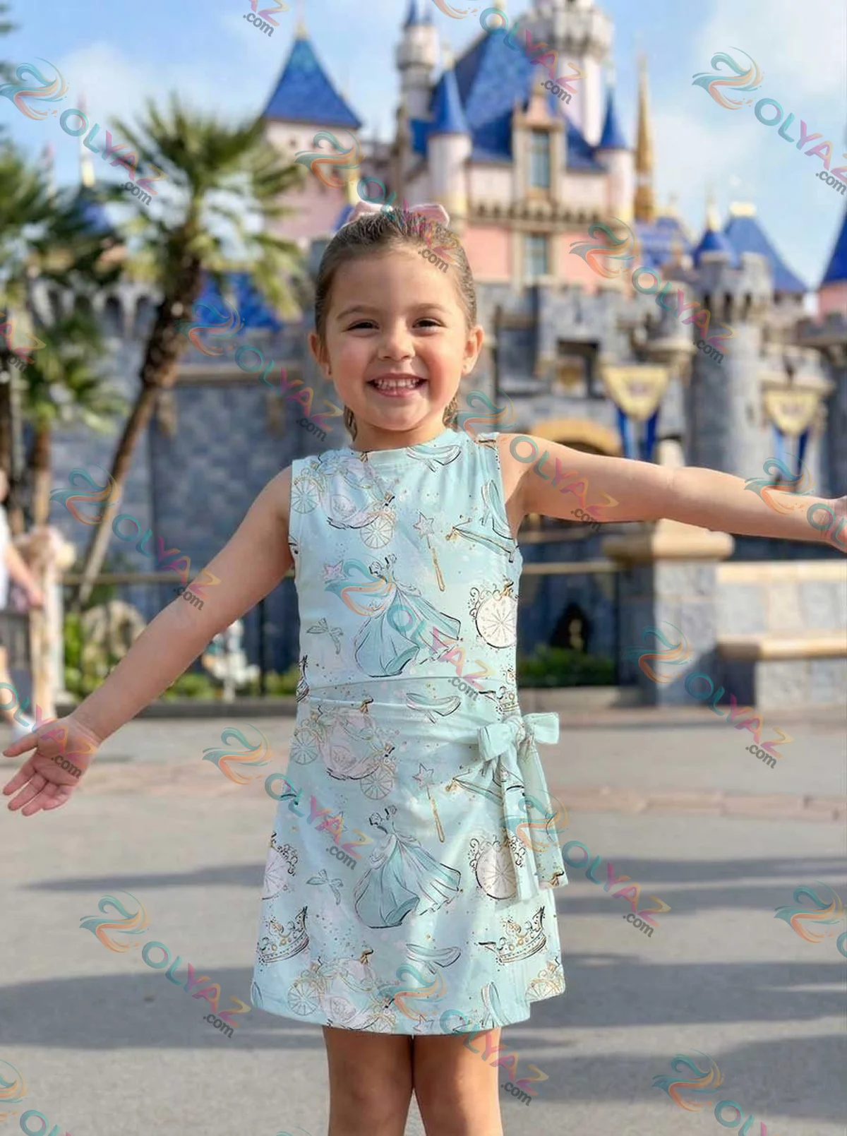 Girls Disney Cinderella Princess Fairytale Athletic Dress - Tennis Dress Skirt, Family Matching Outfit Girls Disney Cinderella Princess Fairytale Athletic Dress - Tennis Dress Skirt, Family Matching Outfit