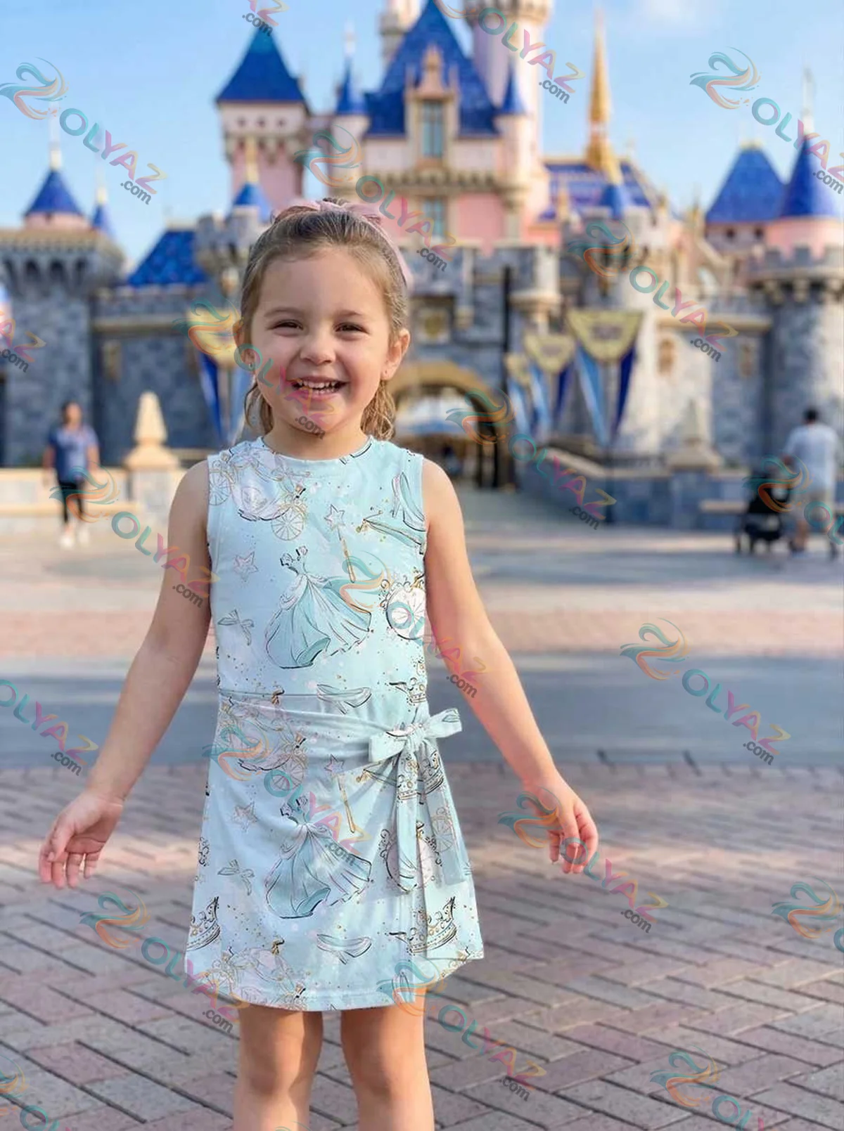 Girls Disney Cinderella Princess Fairytale Athletic Dress - Tennis Dress Skirt, Family Matching Outfit Girls Disney Cinderella Princess Fairytale Athletic Dress - Tennis Dress Skirt, Family Matching Outfit
