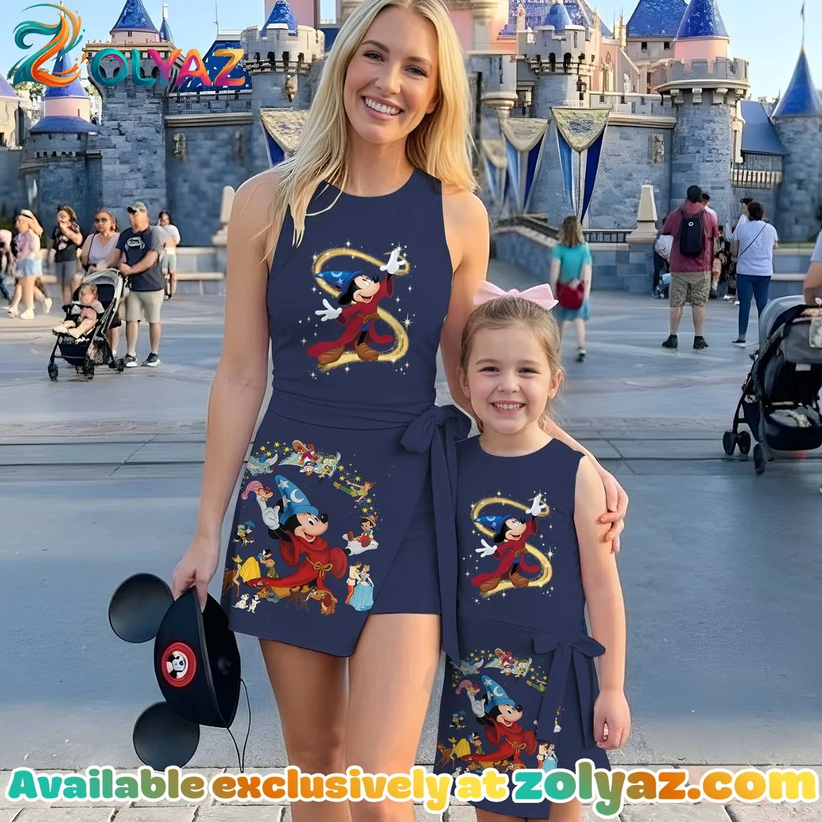 Girls Disney Classics Magic Kingdom Athletic Dress - Tennis Dress Skirt, Family Matching Disney Outfit