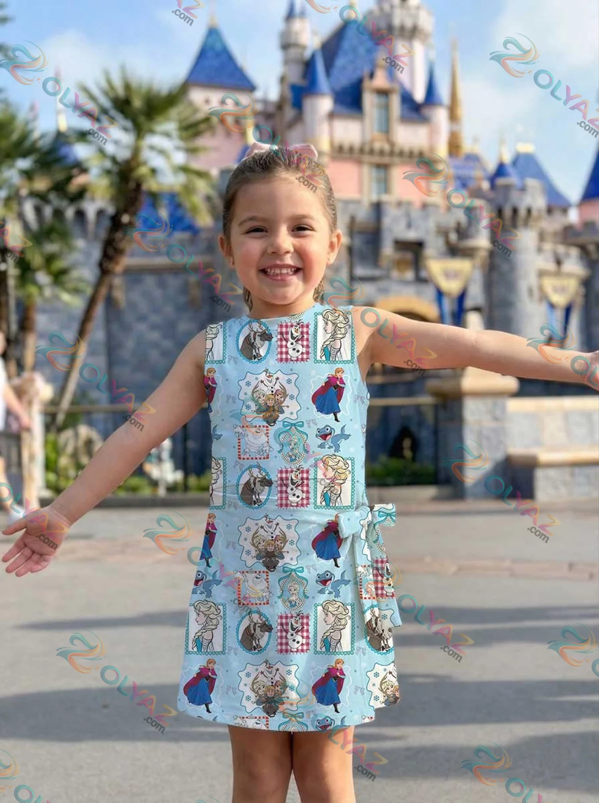 Girls Disney Elsa Frozen Blue Princess Athletic Dress - Tennis Dress Skirt, Family Matching Outfit Girls Disney Elsa Frozen Blue Princess Athletic Dress - Tennis Dress Skirt, Family Matching Outfit