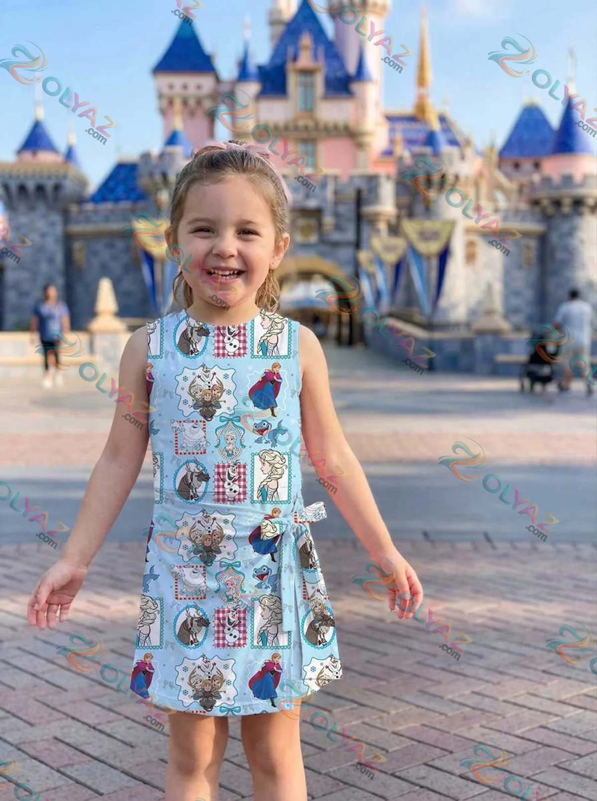 Girls Disney Elsa Frozen Blue Princess Athletic Dress - Tennis Dress Skirt, Family Matching Outfit Girls Disney Elsa Frozen Blue Princess Athletic Dress - Tennis Dress Skirt, Family Matching Outfit