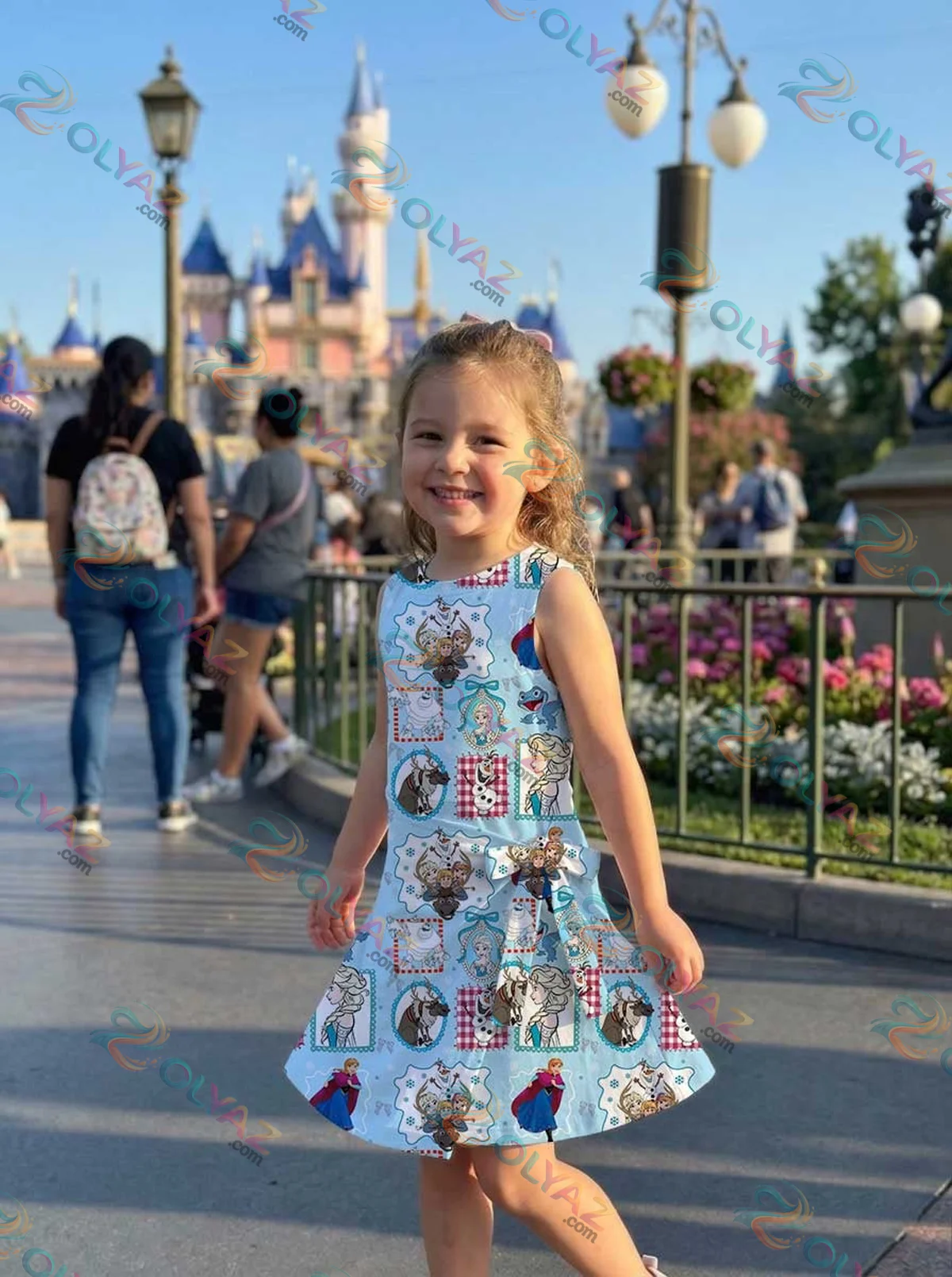 Girls Disney Elsa Frozen Blue Princess Athletic Dress - Tennis Dress Skirt, Family Matching Outfit Girls Disney Elsa Frozen Blue Princess Athletic Dress - Tennis Dress Skirt, Family Matching Outfit