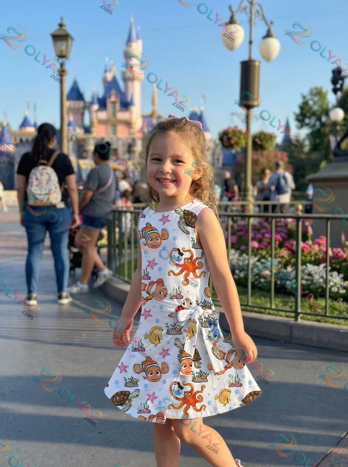 Girls Disney Finding Nemo Character Athletic Dress - Tennis Dress Skirt, Family Matching Outfit Girls Disney Finding Nemo Character Athletic Dress - Tennis Dress Skirt, Family Matching Outfit