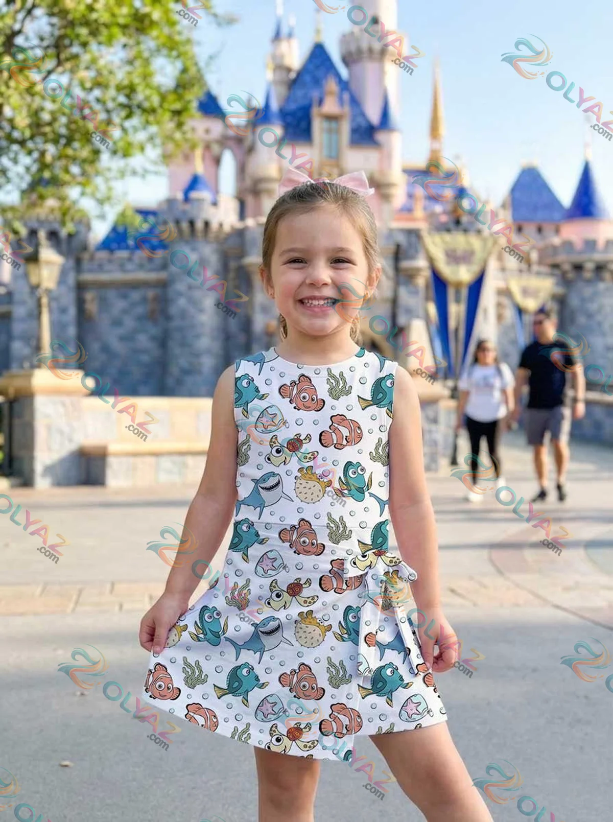 Girls Disney Finding Nemo Characters Athletic Dress - Tennis Dress Skirt, Family Matching Outfit Girls Disney Finding Nemo Characters Athletic Dress - Tennis Dress Skirt, Family Matching Outfit