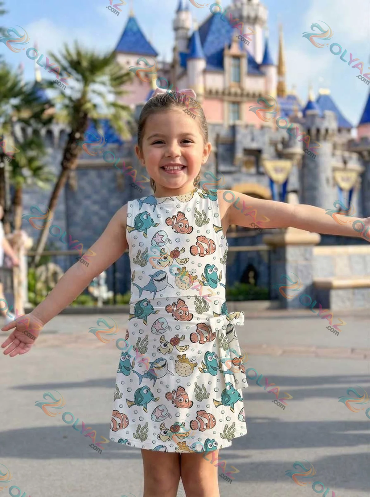 Girls Disney Finding Nemo Characters Athletic Dress - Tennis Dress Skirt, Family Matching Outfit Girls Disney Finding Nemo Characters Athletic Dress - Tennis Dress Skirt, Family Matching Outfit