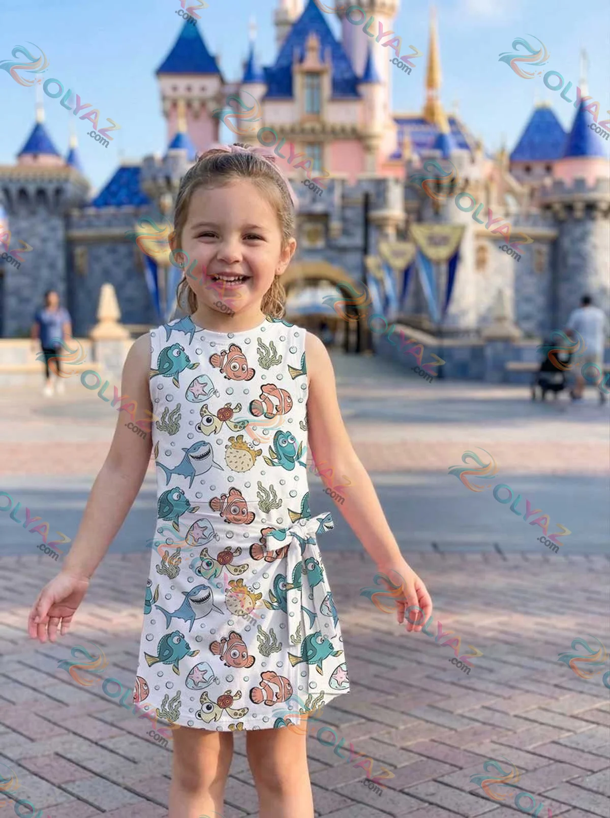 Girls Disney Finding Nemo Characters Athletic Dress - Tennis Dress Skirt, Family Matching Outfit Girls Disney Finding Nemo Characters Athletic Dress - Tennis Dress Skirt, Family Matching Outfit