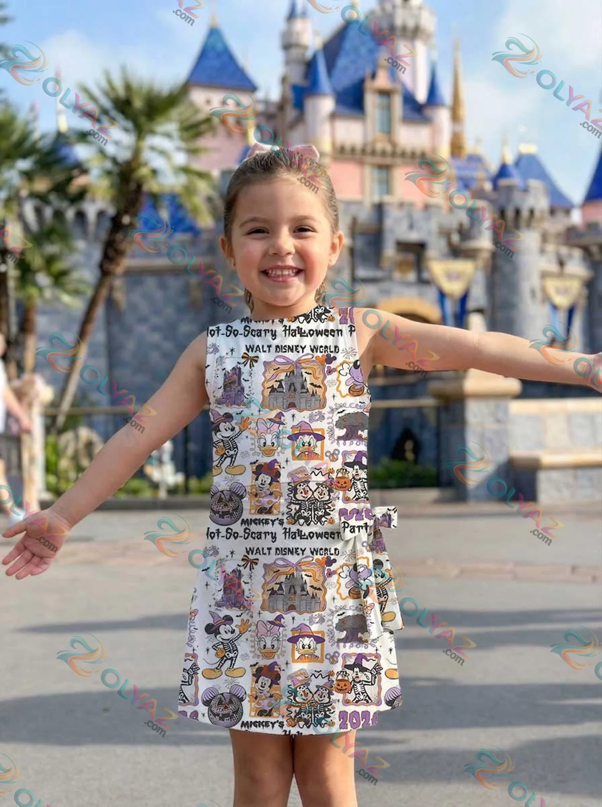 Girls Disney Halloween Portrait Athletic Dress - Tennis Dress Skirt, Family Matching Disney Outfit Girls Disney Halloween Portrait Athletic Dress - Tennis Dress Skirt, Family Matching Disney Outfit