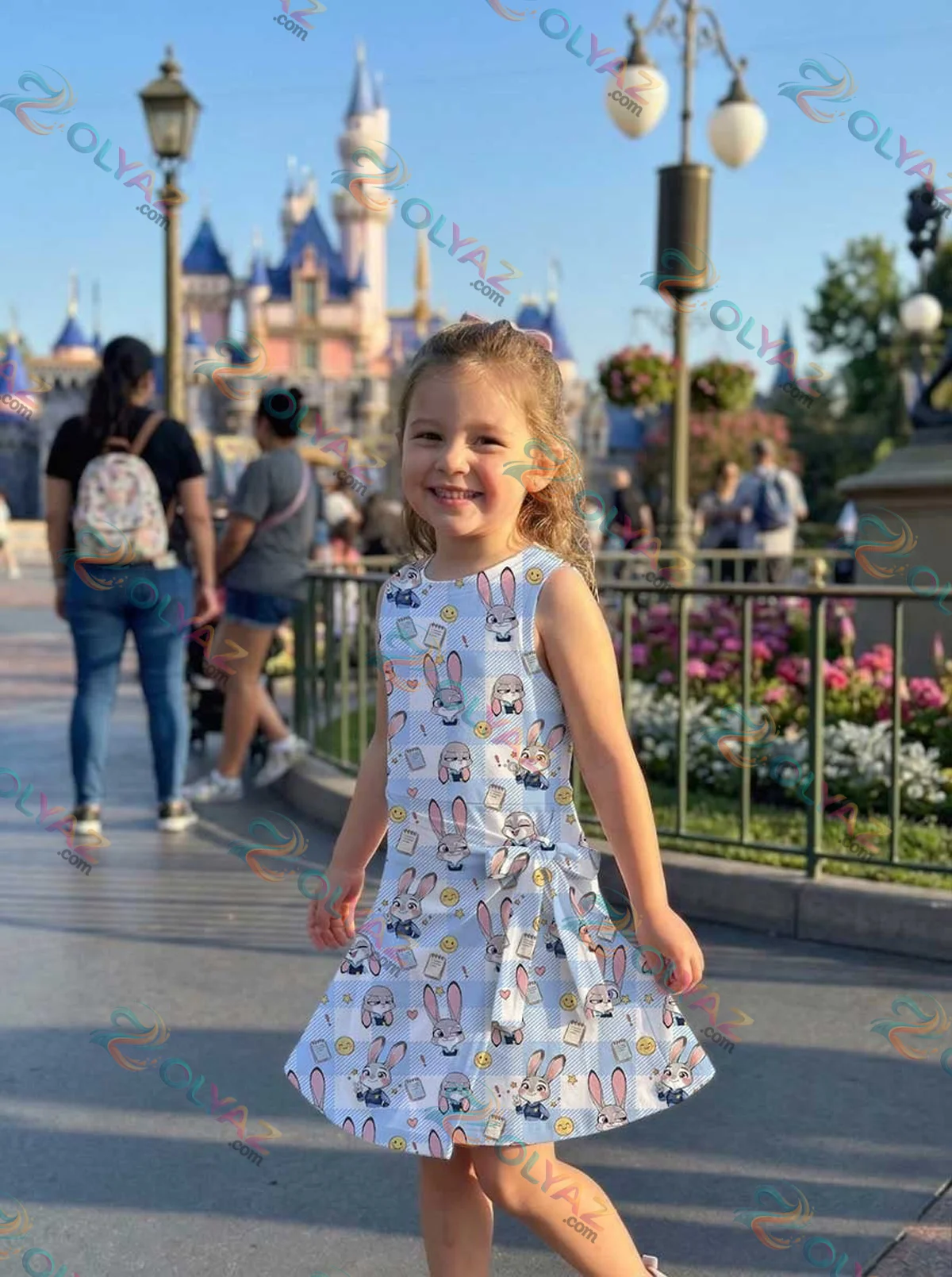 Girls Disney Judy Hopps Blue White Checkered Athletic Dress - Tennis Dress Skirt, Family Matching Outfit Girls Disney Judy Hopps Blue White Checkered Athletic Dress - Tennis Dress Skirt, Family Matching Outfit